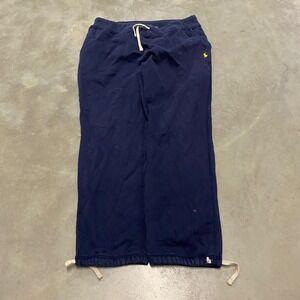 Polo Ralph Lauren Navy Blue Sweatpants Joggers Embroidered Pony Logo Size L